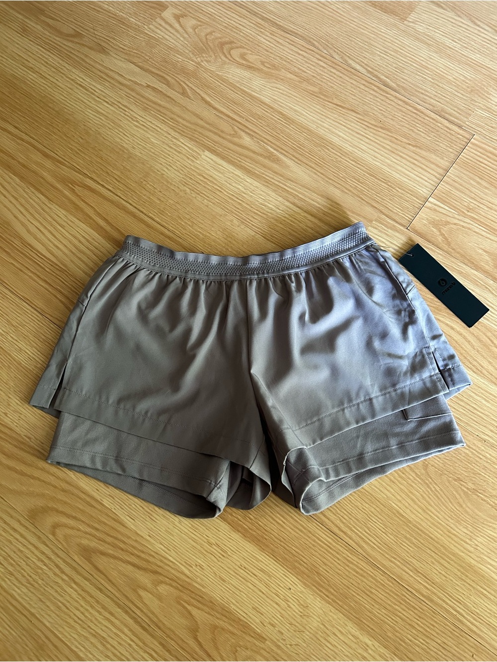 NWT Mono B Light Purple Layered Athletic Shorts Small